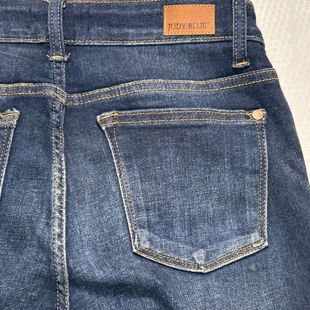 Judy Blue Skinny Fit Dark Wash Denim Jeans JB82110DK Womens Size 5/27 - Picture 10 of 11